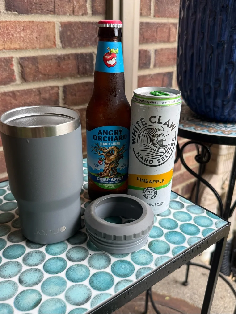 Gray Insulated Slim Can and Bottle Cooler-Keeps Drinks Cold…12 OZ
